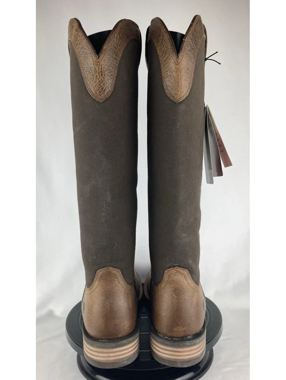 NEW Men's Size 9D Ariat Quickdraw Snake Boots Brown Leather Cowboy Western